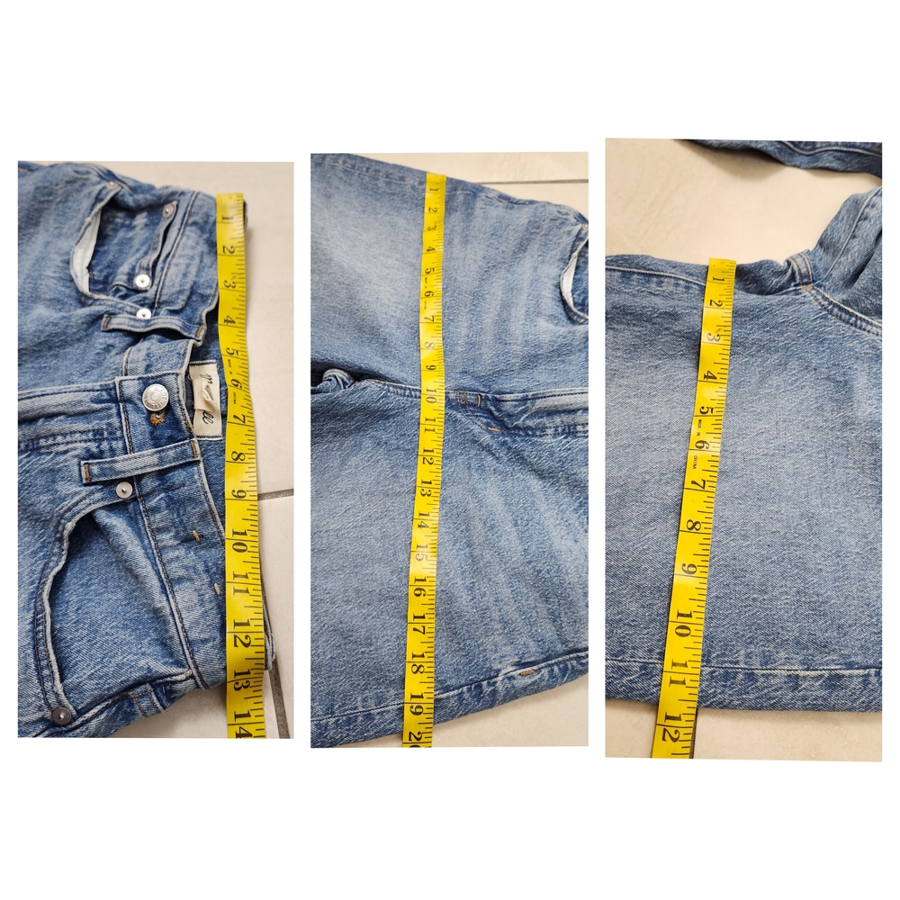 Madewell women's the perfect vintage wide leg jeans Light Indigo Blue NR475 26 - Picture 16 of 17